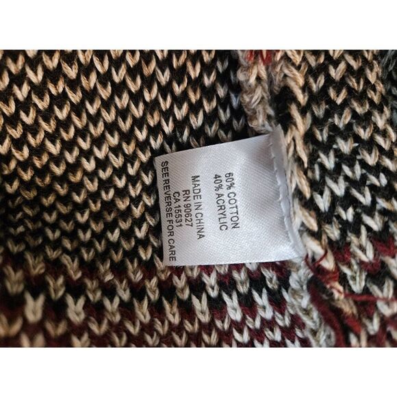 Violet Ruby tan and black after cardigan.  Size M. - Picture 5 of 6